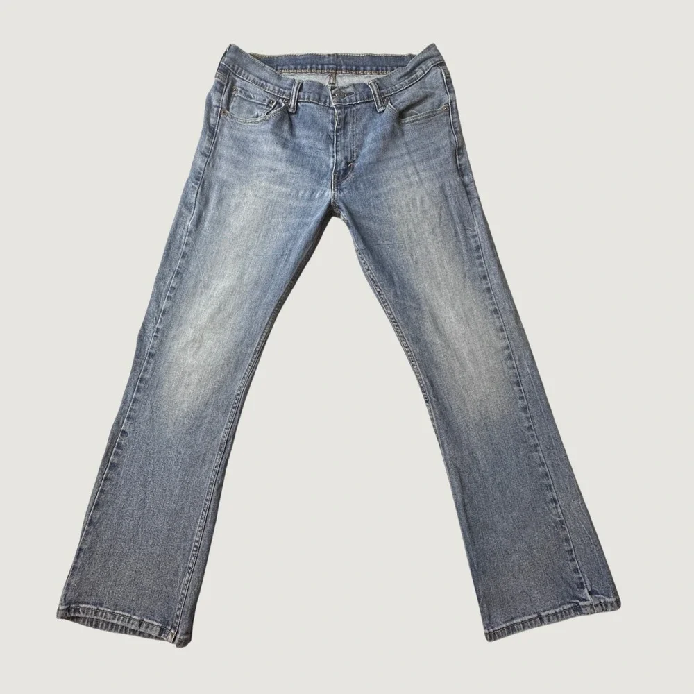 Levi's 527 Jeans Mens 33x30 (32x27) Blue Slim Bootcut Stretch Denim Western